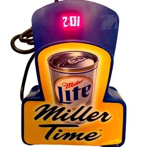 Vintage Working Miller Lite Clock